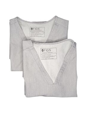 2 Pack--Figs Technical Collection Scrub Tops, Womens Small